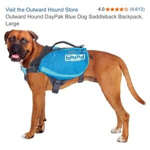 Outward Hound Blue Dog Backpack Harness